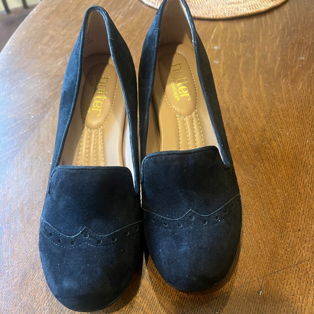 NEW Hotter by Comfort Concept Women's Suede 1.5 inch heels